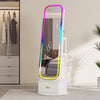 Armadio Gioielli 360° Vintage con Specchio e Luci LED