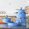 Set di Utensili da Cucina con Pentola e Padella Rivestite in Pietra Maifan